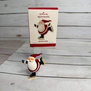 Hallmark Keepsake Ornament 2019 Skating Santa Julie Forsyth Christmas Vtg‎ Boxed